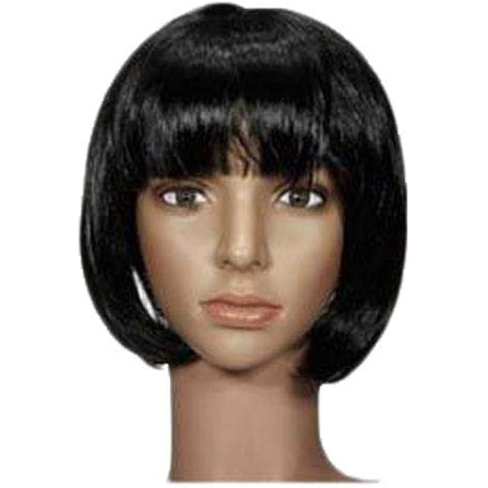 DILLARDS Soft Tousle Black Bob Wig With Bangs Wa44 - Image 3